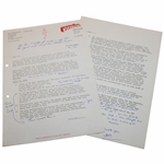 Henry Cotton Signed Typed Response to Les Bolland - August 1, 1980 JSA ALOA
