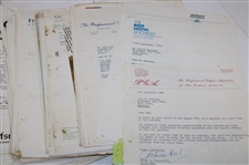 Large Grouping of World-Wide Responses & Correspondence to Les Bolland Re. Head Golf Pro Positions