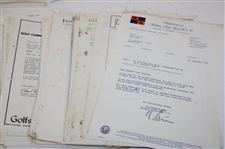 Large Grouping of World-Wide Responses & Correspondence to Les Bolland Re. Head Golf Pro Positions