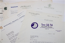 Large Grouping of World-Wide Responses & Correspondence to Les Bolland Re. Head Golf Pro Positions