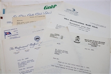 Large Grouping of World-Wide Responses & Correspondence to Les Bolland Re. Head Golf Pro Positions