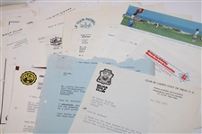 Large Grouping of World-Wide Responses & Correspondence to Les Bolland Re. Head Golf Pro Positions