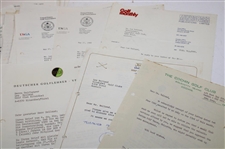 Large Grouping of World-Wide Responses & Correspondence to Les Bolland Re. Head Golf Pro Positions