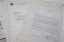 Large Grouping of World-Wide Responses & Correspondence to Les Bolland Re. Head Golf Pro Positions