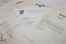 Large Grouping of World-Wide Responses & Correspondence to Les Bolland Re. Head Golf Pro Positions
