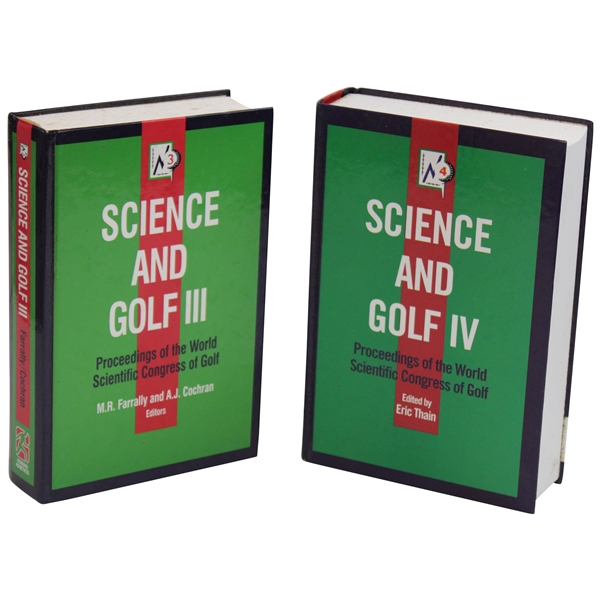 Science and Golf III & Science and Golf IV Proceedings of the World Scientific Congress of Golf Books