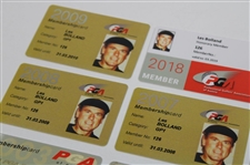 Fifteen (15) Various Membership Cards from 2003-2024 - Les Bolland Collection