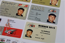 Fifteen (15) Various Membership Cards from 2003-2024 - Les Bolland Collection