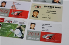 Fifteen (15) Various Membership Cards from 2003-2024 - Les Bolland Collection