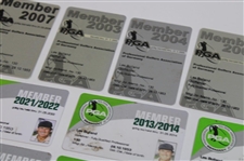 Twenty (20) Various Membership Cards from 1980-2023 - Les Bolland Collection