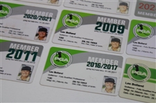 Twenty (20) Various Membership Cards from 1980-2023 - Les Bolland Collection