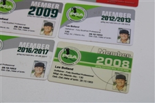 Twenty (20) Various Membership Cards from 1980-2023 - Les Bolland Collection