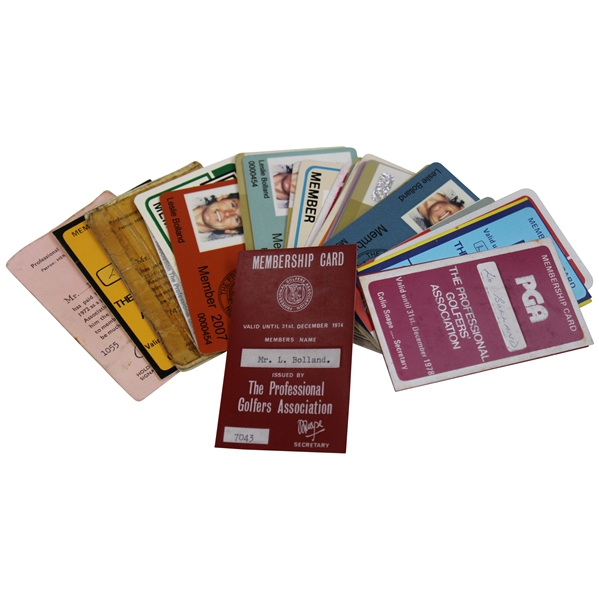 Twenty (31) Various Membership Cards from 1974-2023 - Les Bolland Collection