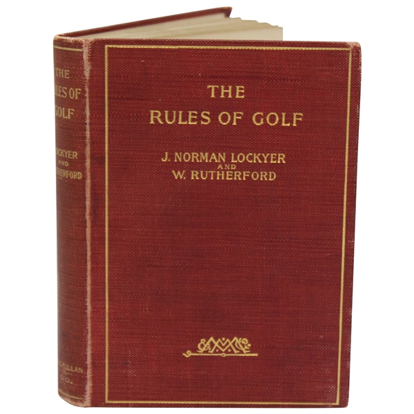 1896 The Rules Of Golf By Lockyer & Rutherford