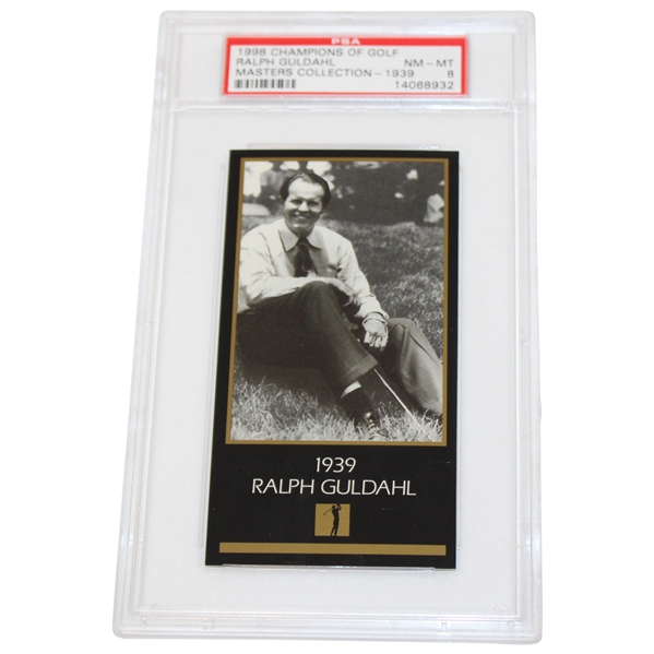 Ralph Guldahl 1939 Champions Of Golf The Masters Collection Card PSA Graded NM-MT 8 