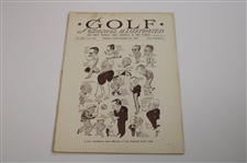 Three (3) 1930 August/September (2) Golf Illustrated Weekly Journals/Magazines