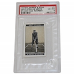 1923 B. Morris & Sons Golf Strokes Series No. 1 Card Stance And Address PSA Graded 4 