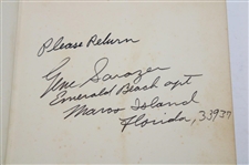 Gene Sarazen Signed Personal 1973 'Witness To History 1929-1969' Book By Charles Bohlen JSA ALOA