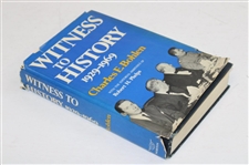 Gene Sarazen Signed Personal 1973 'Witness To History 1929-1969' Book By Charles Bohlen JSA ALOA