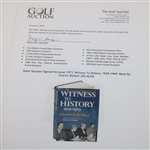 Gene Sarazen Signed Personal 1973 'Witness To History 1929-1969' Book By Charles Bohlen JSA ALOA