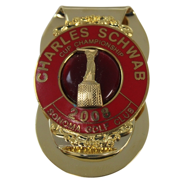 Brad Bryant’s 2008 Charles Schwab Cup at Sonoma Golf Club Badge