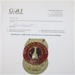 Brad Bryant’s 2008 Charles Schwab Cup at Sonoma Golf Club Badge