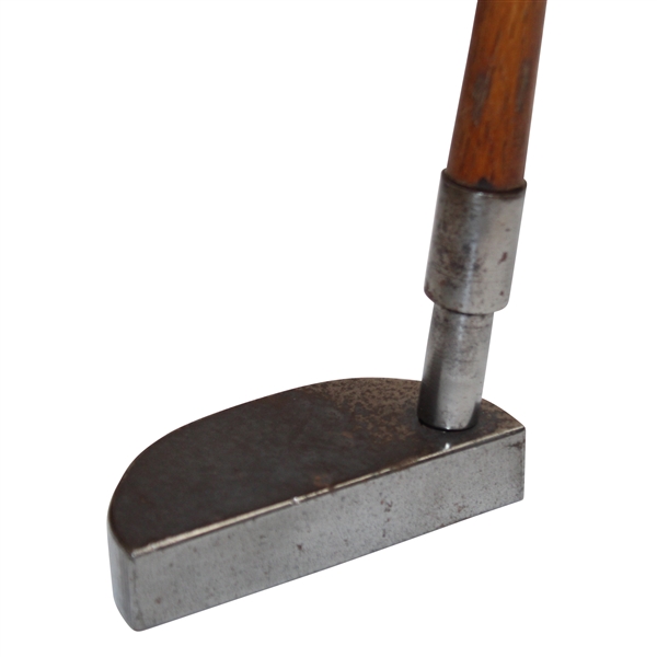 Early 1900s Unusual Hickory Shaft Mallet Putter