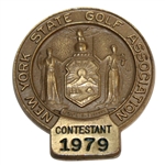 1979 New York State Golf Association Contestant Badge