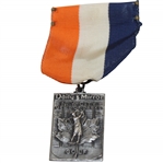 1956 Sterling Silver N.Y. City Dept of Parks Daily Mirror Womens Golf Medal w/Ribbon