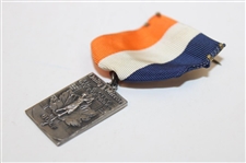 1956 Sterling Silver N.Y. City Dept of Parks Daily Mirror Womens Golf Medal w/Ribbon
