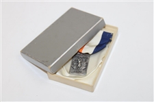 1956 Sterling Silver N.Y. City Dept of Parks Daily Mirror Womens Golf Medal w/Ribbon