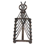 Vintage Crossed Clubs with Golf Ball Ring Silver Toast Rack