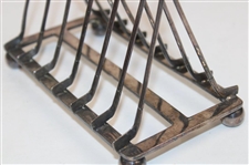 Vintage Crossed Clubs with Golf Ball Ring Silver Toast Rack
