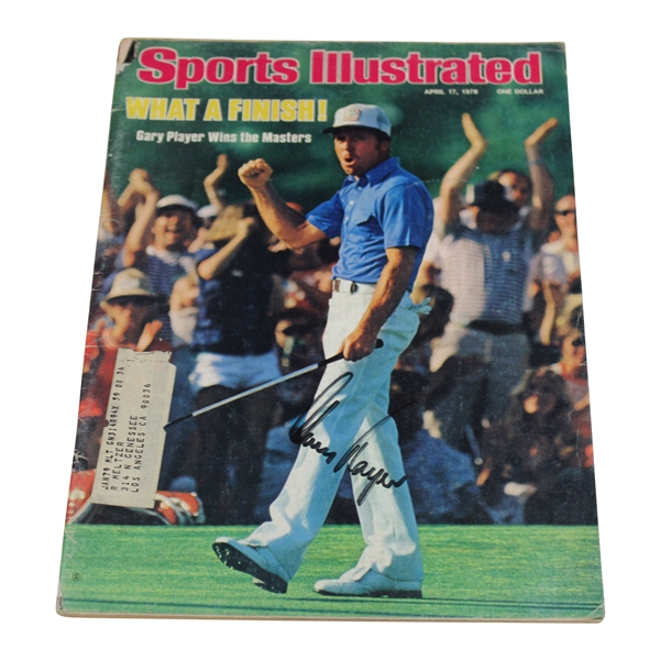Gary Player Signed Sports Illustrated Magazine - April JSA ALOA