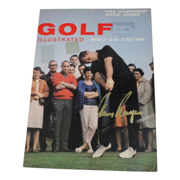 Gary Player Signed 1969 Golf Illustrated Cover Only - July JSA ALOA