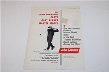 Gary Player Signed 1969 Golf Illustrated Cover Only - July JSA ALOA