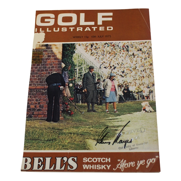 Gary Player Signed 1975 Golf Illustrated Cover Only - July JSA ALOA