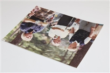 Nicklaus, Palmer, & Norman Signed Masters Tee Shot 8x10 Original Photo JSA ALOA
