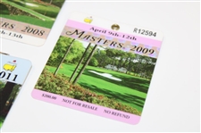 2007, 2008, 2009 & 2011 Masters Tournament SERIES Badges - Johnson/Immelman/Cabrera/Schwartzel