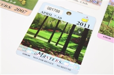 2007, 2008, 2009 & 2011 Masters Tournament SERIES Badges - Johnson/Immelman/Cabrera/Schwartzel