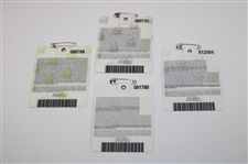 2007, 2008, 2009 & 2011 Masters Tournament SERIES Badges - Johnson/Immelman/Cabrera/Schwartzel