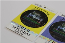 2010 Masters Tournament Saturday 3rd Rd & Sunday Final Rd Tickets - Mickelson Winner