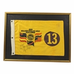 Champ Ray Floyd Signed 1982 Million Dollar Golf Challenge Tournament-Used Hole #13 Flag - Framed JSA ALOA