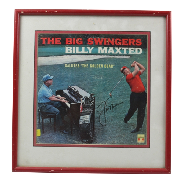Jack Nicklaus Signed The Big Swingers Billy Maxted Framed Photo JSA ALOA