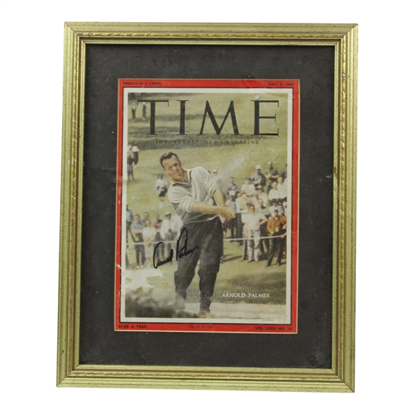 Arnold Palmer Signed 1960 Time Magazine - Framed JSA ALOA