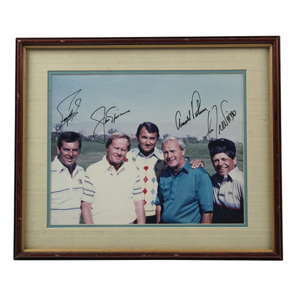 Nicklaus, Trevino, Zoeller, And Palmer Signed Framed Photo JSA ALOA  