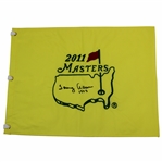Tommy Aaron Signed 2011 Masters Embroidered Flag with '1973' JSA ALOA