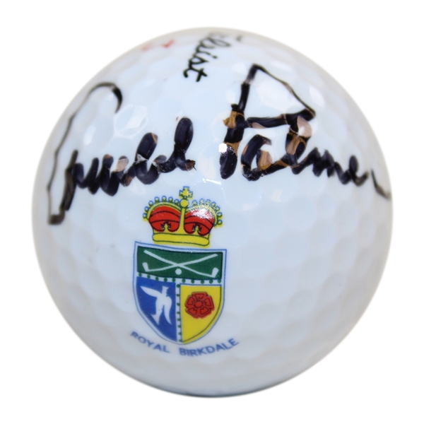 Arnold Palmer Signed Royal Birkdale Golf Club Logo Golf Ball JSA ALOA