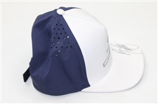 Rickie Fowler Signed White with Navy Cobra Logo Hat JSA #U97277