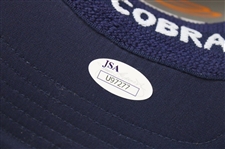 Rickie Fowler Signed White with Navy Cobra Logo Hat JSA #U97277